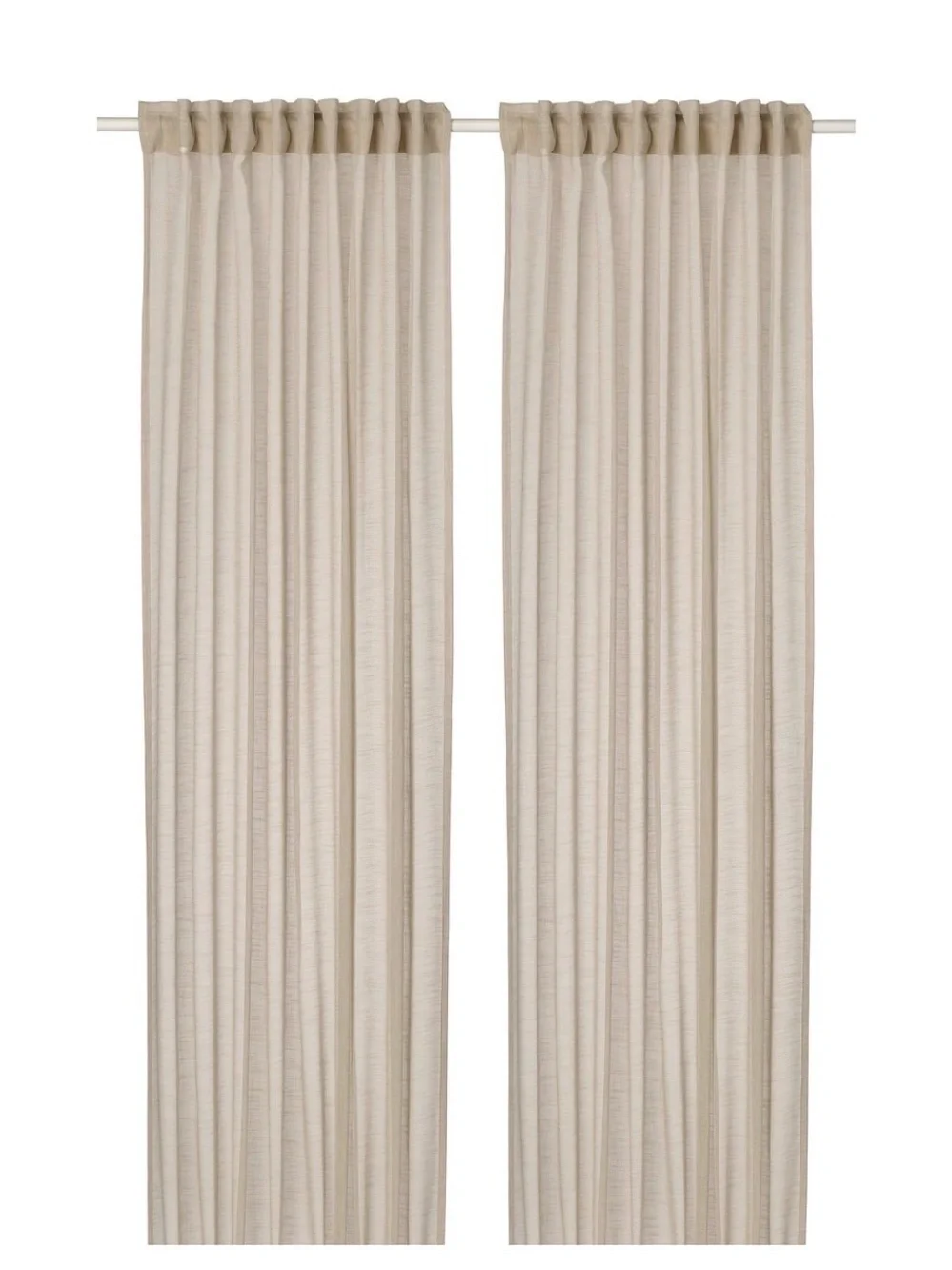 IKEA Hallebracka curtains beige color
